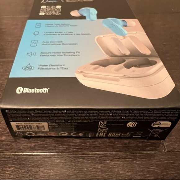 Skullcandy Light Gray Blue Dime True Wireless Bluetooth Earbuds - Picture 10 of 12